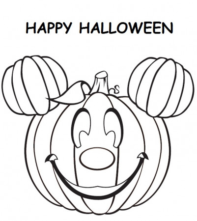 Mickey Mouse Pumpkin Coloring Pages ...
