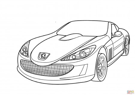 Peugeot 907 coloring page | Free ...