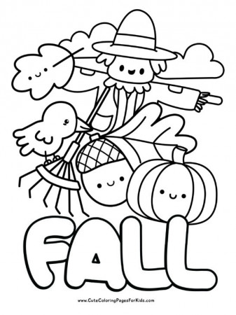 16 Fall Coloring Pages (Free Printable ...