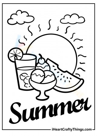 Summer Coloring Pages Worksheets 2024