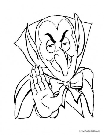 Blood-sucking vampire coloring pages - Hellokids.com