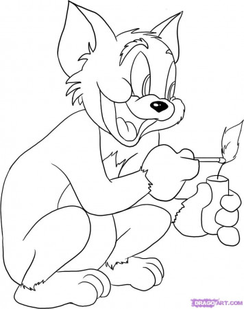tom jerry pencil drawings coloring page | Only Coloring PagesOnly ...