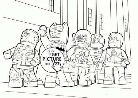 Lego heroes coloring page for boys, printable free. Lego Heroes
