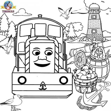 Kids Coloring Sheet Thomas The Train Painting GamesPrintable 