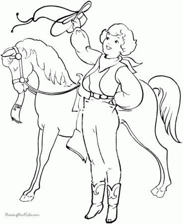 Horse coloring page for kids