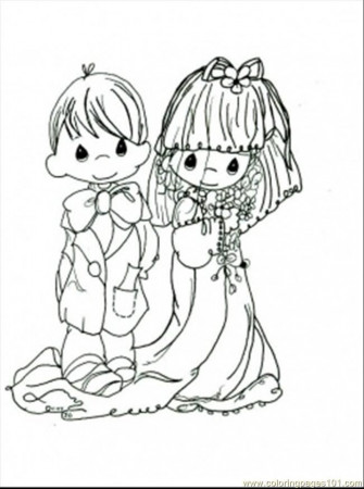 Coloring Pages Moments Wedding Coloring Page (Cartoons > Precious 