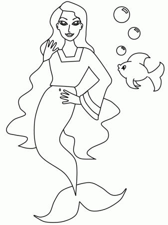 mako mermaids Colouring Pages
