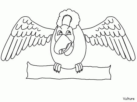 birds vulture animals coloring pages book