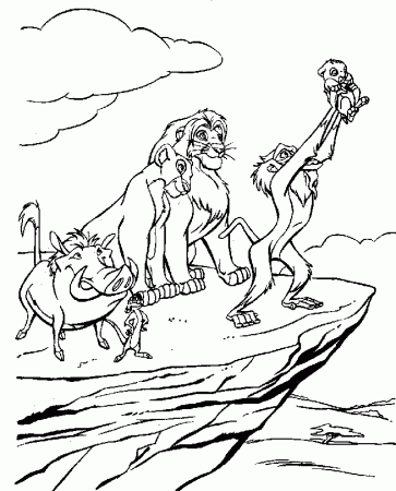 King of Jungle Lion coloring pages and pictures for school going Kids