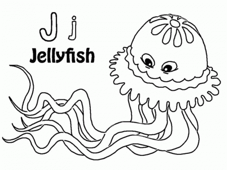 jellyfish coloring pages : Printable Coloring Sheet ~ Anbu 