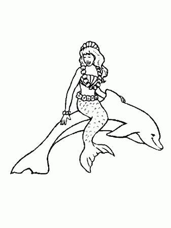 Doll House Elora Mermaid to Color