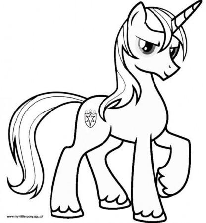 my-little-pony-coloring-pages-shining-armor.jpg (550×595) | My little pony  coloring, Coloring pages, Horse coloring pages
