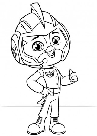 Swift from Top Wing Coloring Page - Free Printable Coloring Pages for Kids