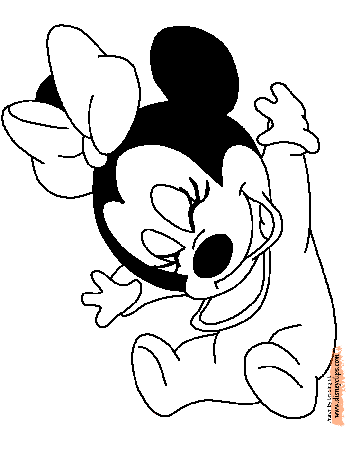 pages minnie coloring clips mickey mouse - Clip Art Library