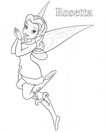 rosetta tinkerbell coloring page | Zion's 5th birthday party ...