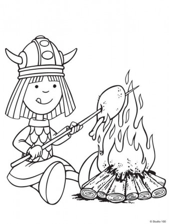 Kids-n-fun.com | 36 coloring pages of Wicky the Viking