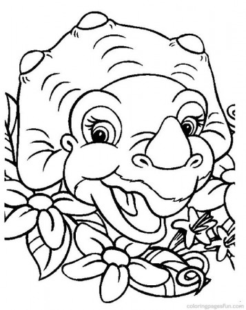 Baby Dinosaur Coloring Pages Page 1