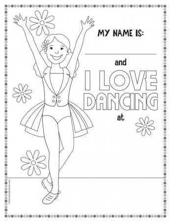 Coloring Pages for Young Dancers ...