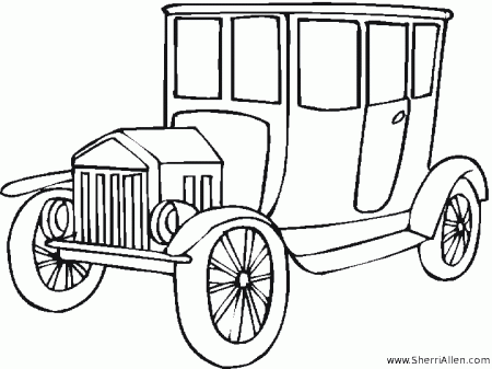 ANTIQUE CAR COLORING PAGES « Antique Auto Club