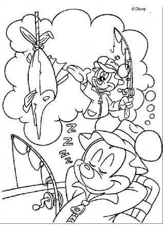 Mickey Mouse coloring pages - Mickey Mouse lunch time