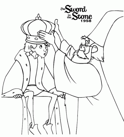 Arthur and Merlin Coloring Pages ...