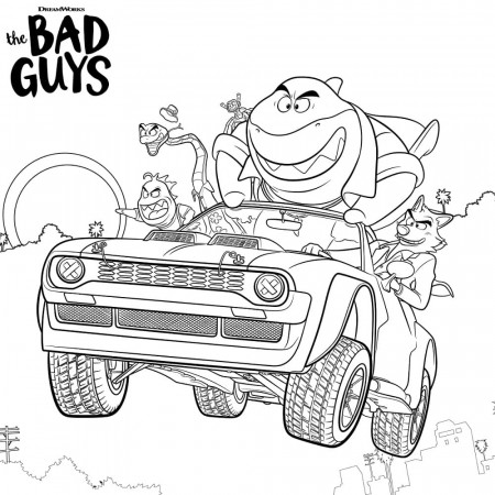 The Bad Guys Coloring Pages - Free Printable Coloring Pages for Kids