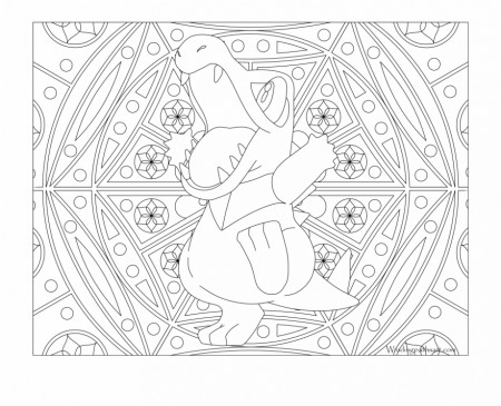 Totodile Pokemon Adult Coloring Pages - Clip Art Library