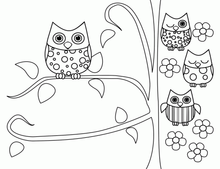 Cartoon Girl Owl Coloring Pages - Coloring Pages For All Ages