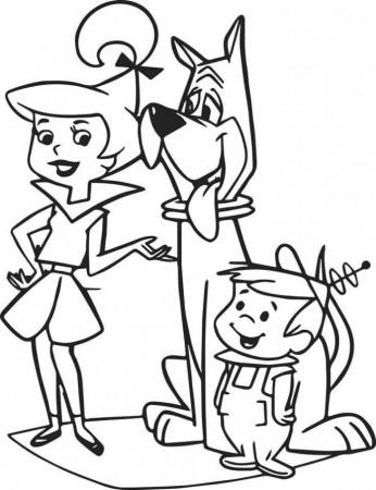 Coloring Book Jetson Cartoon Characters to print and online