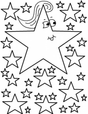 30 Free Star Coloring Pages Printable