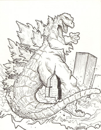 Godzilla - Coloring Pages & Pictures - IMAGIXS | Monster coloring pages,  Godzilla birthday party, Godzilla birthday