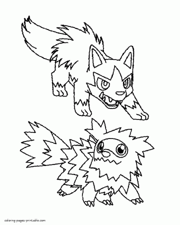 Colouring pages of Pokemon || COLORING-PAGES-PRINTABLE.COM
