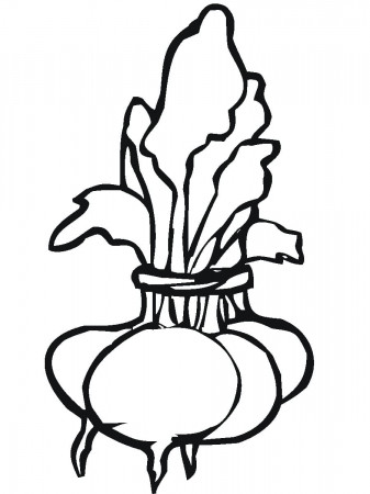 Beetroot Printable Coloring Page - Free Printable Coloring Pages for Kids