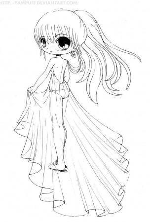 Anime Chibi Coloring Pages By Yampuff - Coloring Pages For All Ages