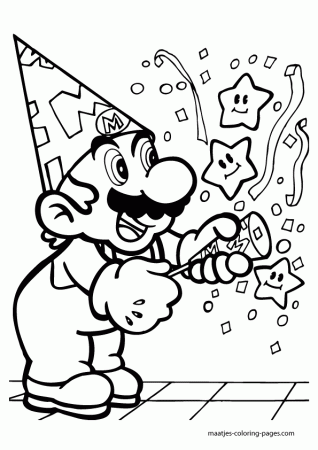 Mario Coloring Pictures - Coloring Pages for Kids and for Adults