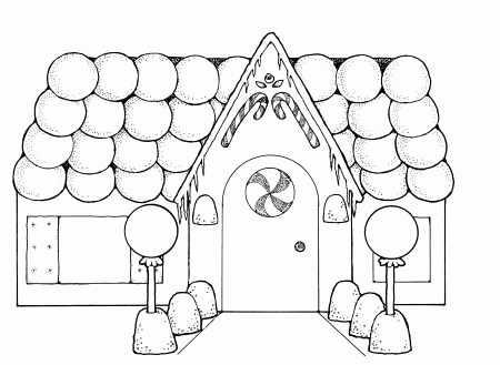 Coloring Pages Gingerbread Man House Girl - Colorine.net | #19293