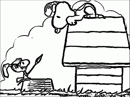 Snoopy Woodstock_coloring Page | Wecoloringpage