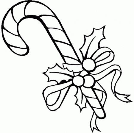 Christmas Coloring Pages Of Candy Canes - Coloring Pages For All Ages