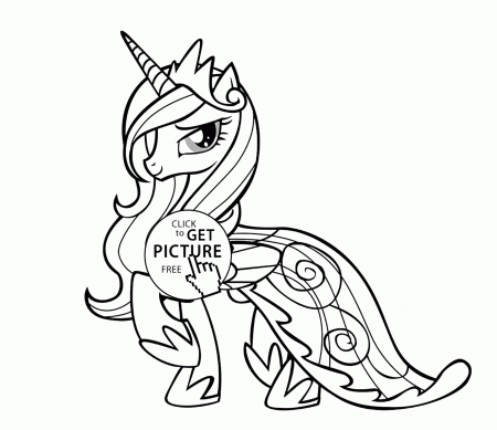 Princess Luna - My little pony coloring page for kids, for girls ...