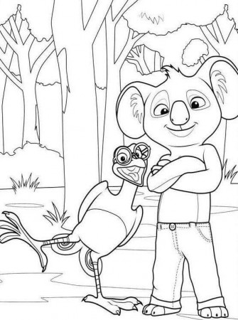 Robert and Blinky Bill Coloring Page - Free Printable Coloring Pages for  Kids