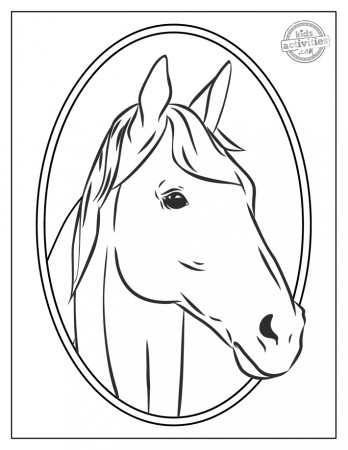 Realistic Free Printable Horse Coloring Pages | Kids Activities Blog