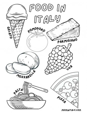 Italy Coloring Pages - Food, Cities, Cars & More! - Mom In Italy