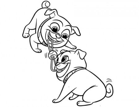 Bingo and Rolly 3 Coloring Page - Free Printable Coloring Pages for Kids