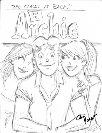 Your Pal Archie #1 cover test sketch, in Aaron Reynolds's Archie Comics  Comic Art Gallery Room