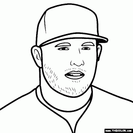 Mike Trout Coloring Page