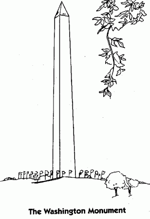 Washington Monument Coloring Page - Coloring Pages for Kids and ...