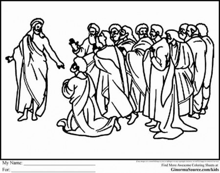 Disciples of christ coloring pages – Astronotus.info