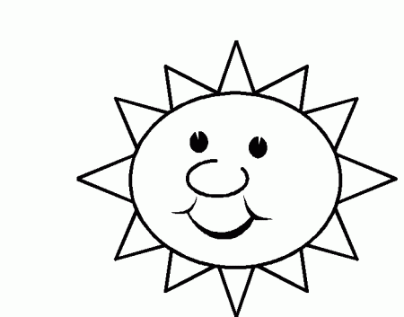 sunny wsunny weather Colouring Pages - Clip Art Library