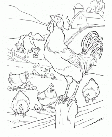 30 Free Farm Coloring Pages Printable