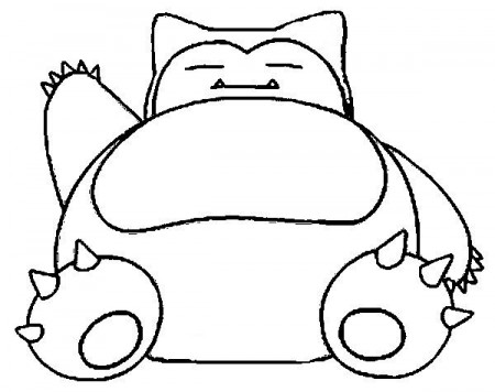 Snorlax Coloring Page! | Pokemon coloring, Pokemon coloring ...